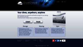 What Divecloud.net website looked like in 2020 (4 years ago)