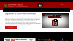 What Dgi.gov.lk website looked like in 2020 (4 years ago)