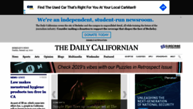 What Dailycal.org website looked like in 2020 (4 years ago)
