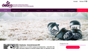 What Debra-slovakia.org website looked like in 2020 (4 years ago)