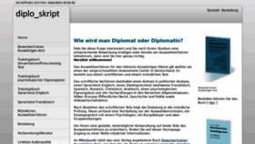 What Diplo-skript.de website looked like in 2020 (4 years ago)