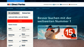 What Directferries.de website looked like in 2020 (4 years ago)