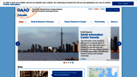 What Daad-canada.ca website looked like in 2020 (4 years ago)