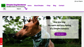 What Dimples-dogbandanas.com website looked like in 2020 (4 years ago)
