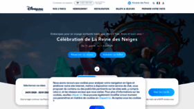 What Disneylandparis.fr website looked like in 2020 (4 years ago)