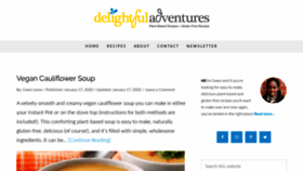 What Delightfuladventures.com website looked like in 2020 (4 years ago)