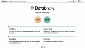 What Databrary.org website looked like in 2020 (4 years ago)