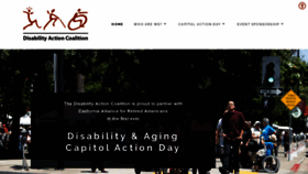 What Disabilityactioncoalition.org website looked like in 2020 (4 years ago)