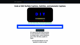 What Diycaptions.com website looked like in 2020 (4 years ago)