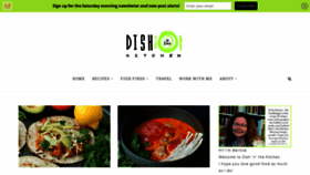 What Dishnthekitchen.com website looked like in 2020 (4 years ago)