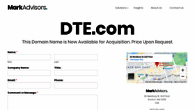 What Dte.com website looked like in 2020 (4 years ago)