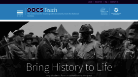 What Docsteach.org website looked like in 2020 (5 years ago)