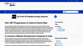 What Dotnetspider.com website looked like in 2020 (5 years ago)