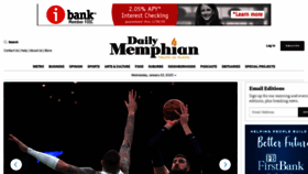 What Dailymemphian.com website looked like in 2020 (4 years ago)