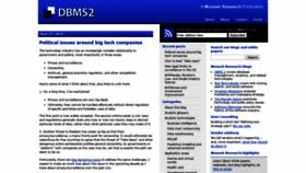What Dbms2.com website looked like in 2020 (4 years ago)