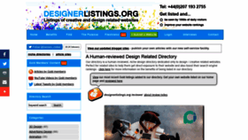 What Designerlistings.org website looked like in 2020 (4 years ago)
