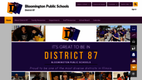 What District87.org website looked like in 2020 (4 years ago)