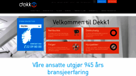 What Dekk1.no website looked like in 2020 (4 years ago)
