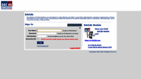 What Dacdb.com website looked like in 2020 (4 years ago)