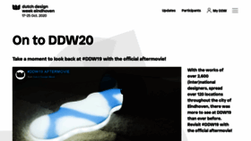 What Ddw.nl website looked like in 2020 (4 years ago)