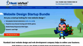 What Devkiinfotech.com website looked like in 2020 (4 years ago)