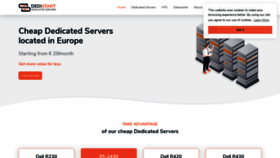 What Dedistart.com website looked like in 2020 (4 years ago)
