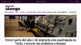 What Diariodotamega.es website looked like in 2020 (4 years ago)