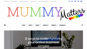 What Deepinmummymatters.com website looked like in 2020 (4 years ago)