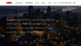 What Dupont.ca website looked like in 2020 (4 years ago)
