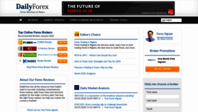 What Dailyforex.com website looked like in 2020 (4 years ago)