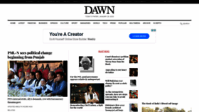 What Dawn.com website looked like in 2020 (4 years ago)
