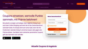 What Deutschlandcard.de website looked like in 2020 (4 years ago)