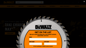 What Dewalt.com website looked like in 2020 (4 years ago)