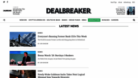 What Dealbreaker.com website looked like in 2020 (4 years ago)
