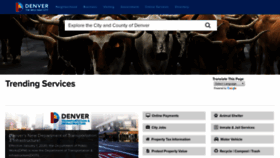 What Denvergov.org website looked like in 2020 (4 years ago)