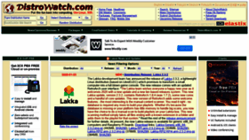 What Distrowatch.com website looked like in 2020 (4 years ago)