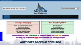 What Dropshiptown.com website looked like in 2020 (4 years ago)