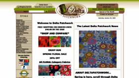 What Deltapatchwork.com website looked like in 2020 (4 years ago)