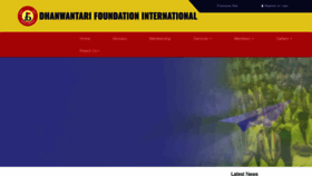 What Dhanwantri.org website looked like in 2020 (4 years ago)