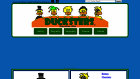 What Ducksters.com website looked like in 2020 (4 years ago)
