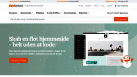 What Dandomain.dk website looked like in 2020 (4 years ago)