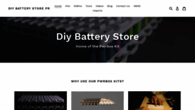 What Diybatterystore.com website looked like in 2020 (4 years ago)