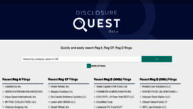 What Disclosurequest.com website looked like in 2020 (4 years ago)