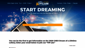 What Dreamofalifetime.ca website looked like in 2020 (4 years ago)