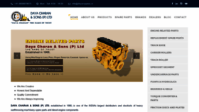What Dozerspares.in website looked like in 2020 (4 years ago)