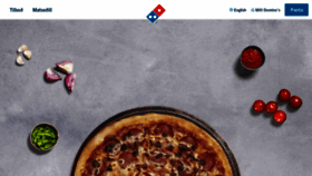 What Dominos.is website looked like in 2020 (4 years ago)