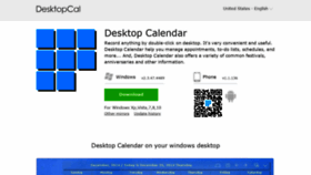 What Desktopcal.com website looked like in 2020 (4 years ago)