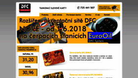 What Dfcard.eu website looked like in 2020 (4 years ago)