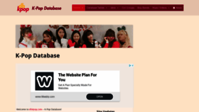 What Dbkpop.com website looked like in 2020 (4 years ago)