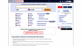 What Diccionario.reverso.net website looked like in 2020 (4 years ago)